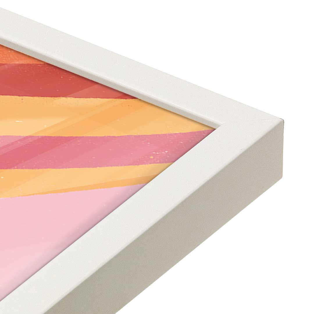 [Color:Opaque White], Picture of art in a Opaque White frame at an angle