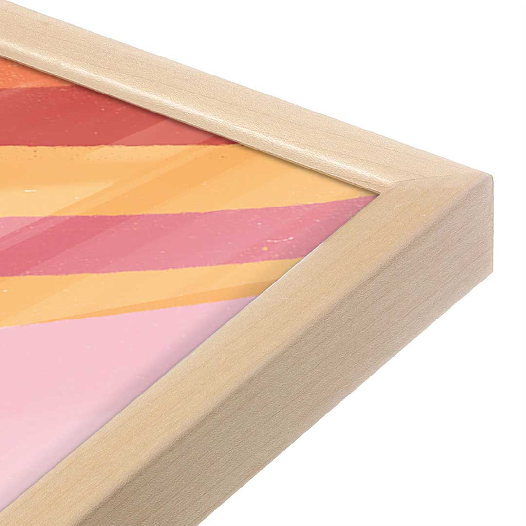 [Color:Raw Maple], Picture of art in a Raw Maple frame at an angle