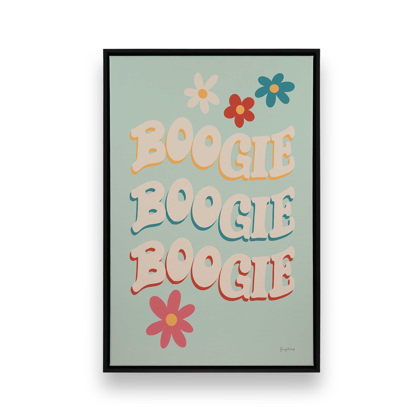 [Color:Satin Black], Picture of art in a Satin Black frame