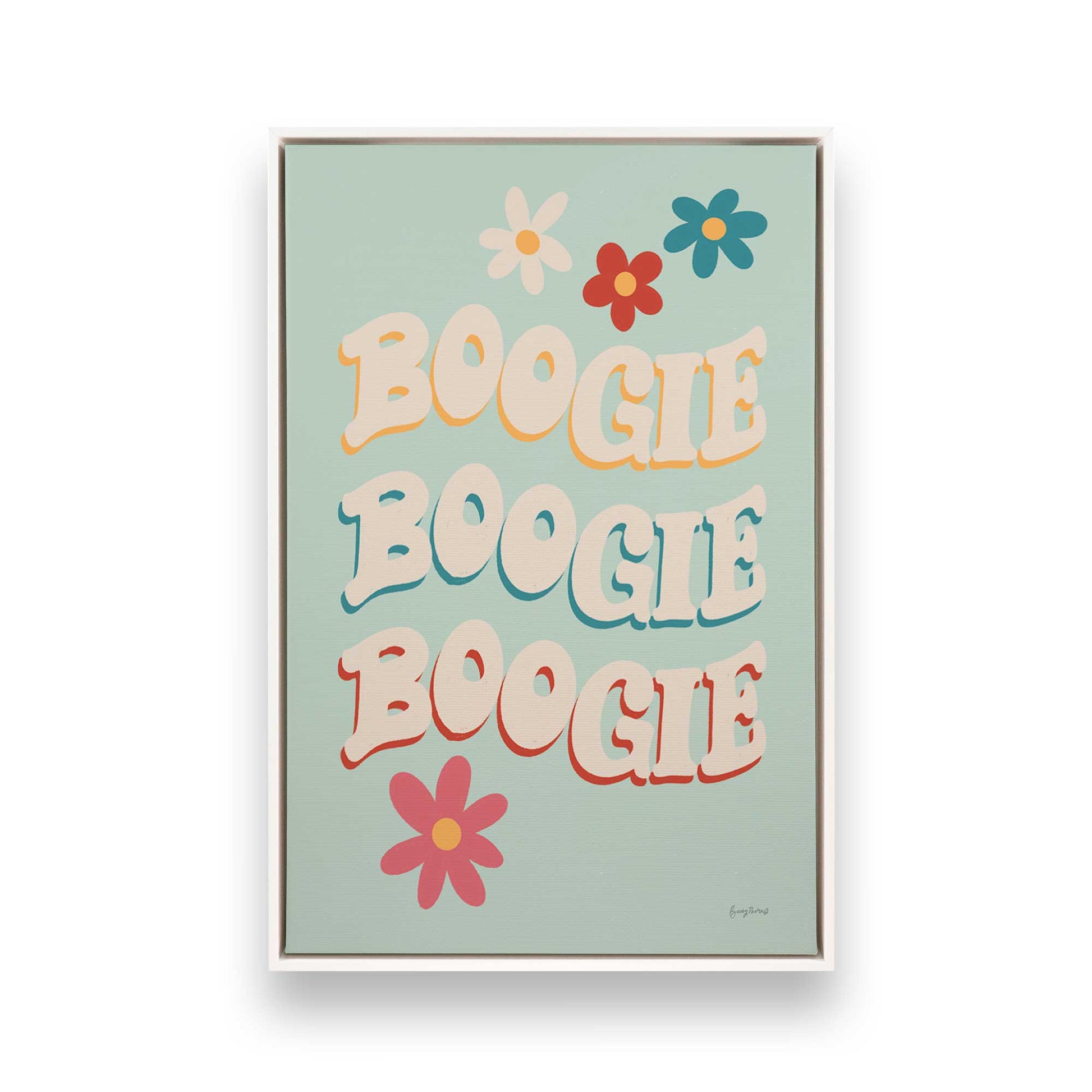 [Color:Opaque White], Picture of art in a White frame