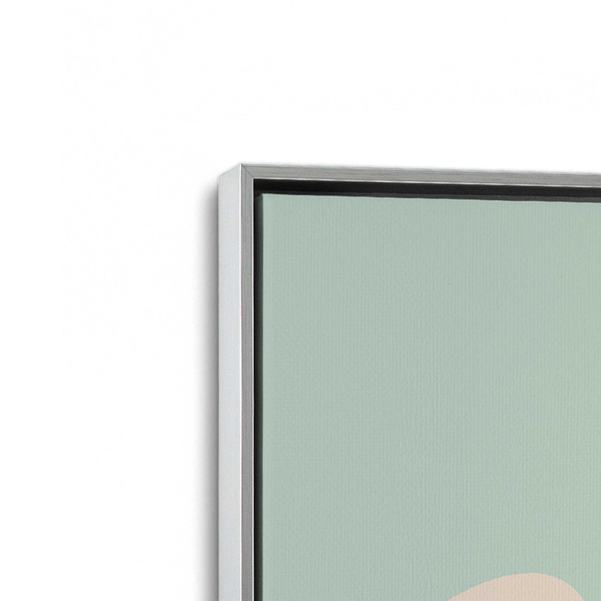 [Color:Polished Chrome], Picture of art in a Polished Chrome frame at an angle