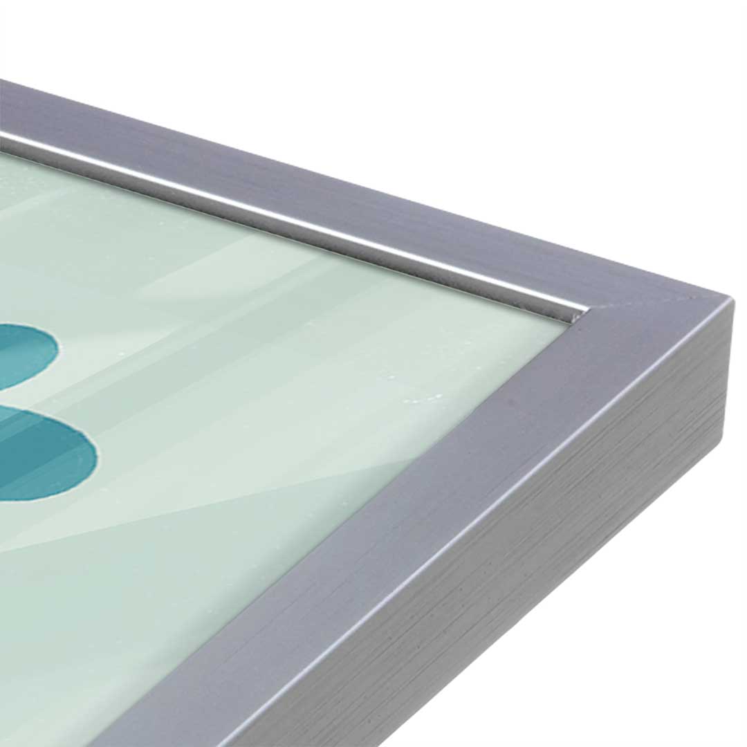 [Color:Polished Chrome], Picture of art in a Polished Chrome frame at an angle