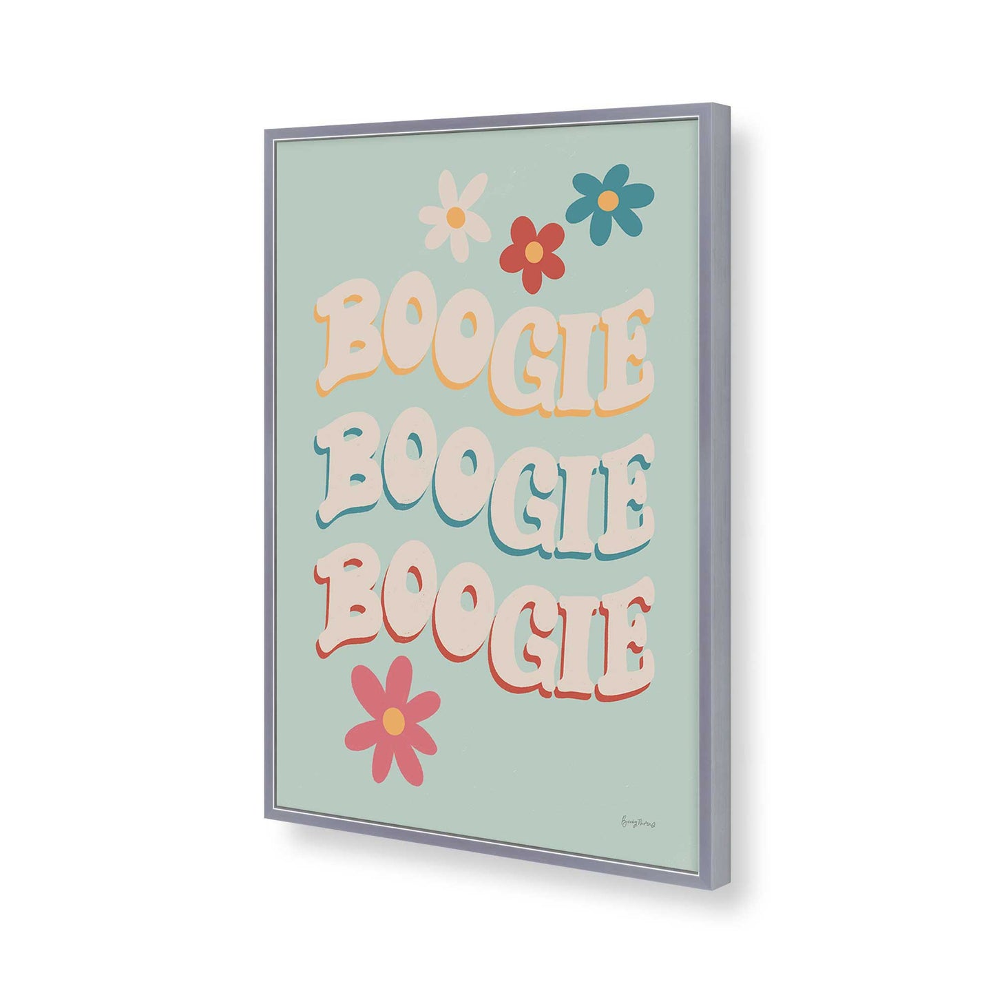 [Color:Polished Chrome], Picture of art in a Polished Chrome frame of the corner