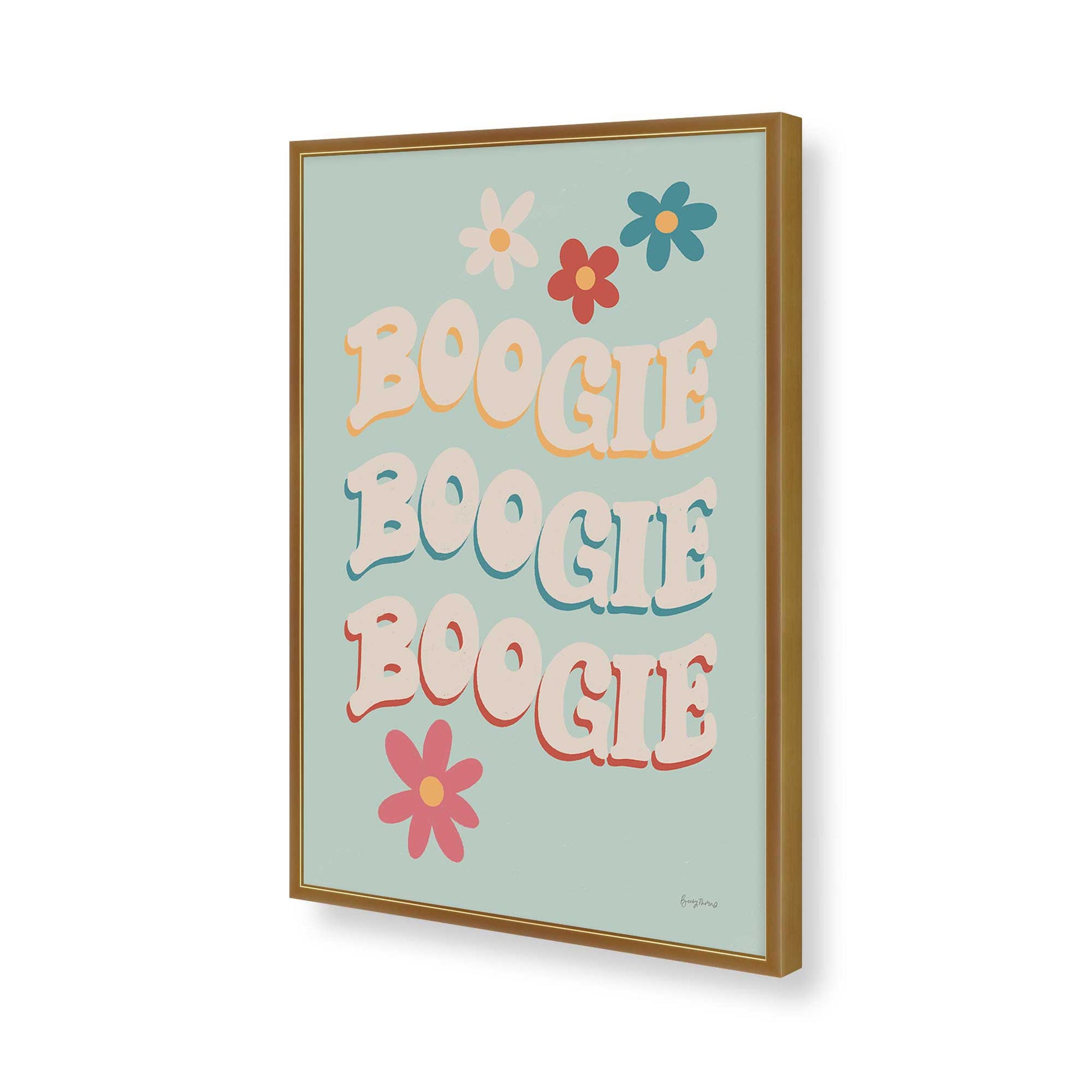 [Color:Polished Gold], Picture of art in a Polished Gold frame of the corner