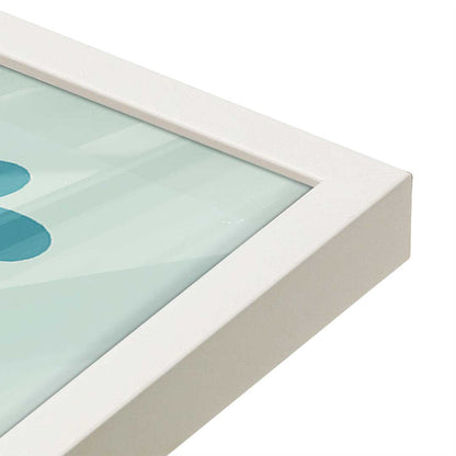 [Color:Opaque White], Picture of art in a Opaque White frame at an angle