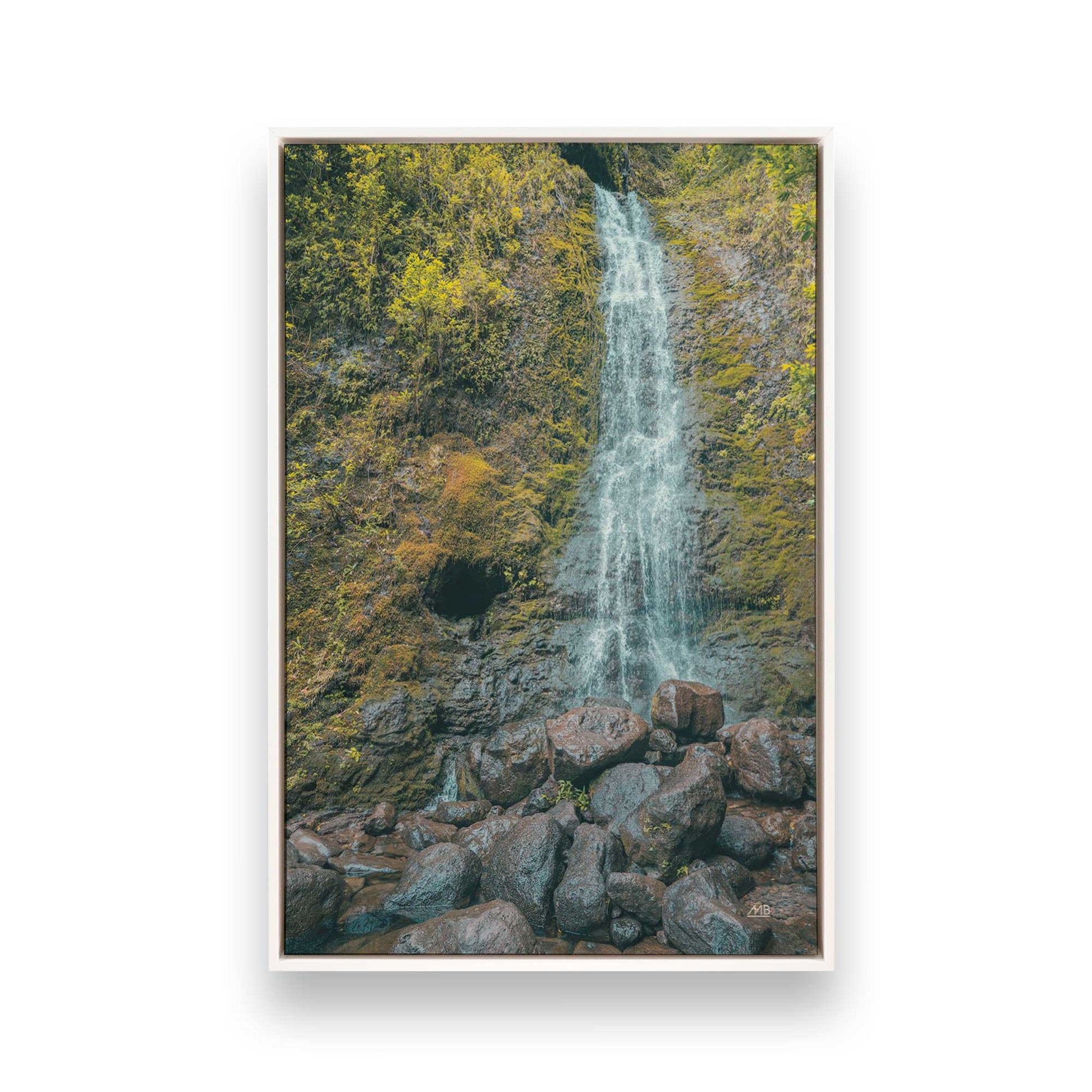 [Color:Opaque White], Picture of art in a White frame