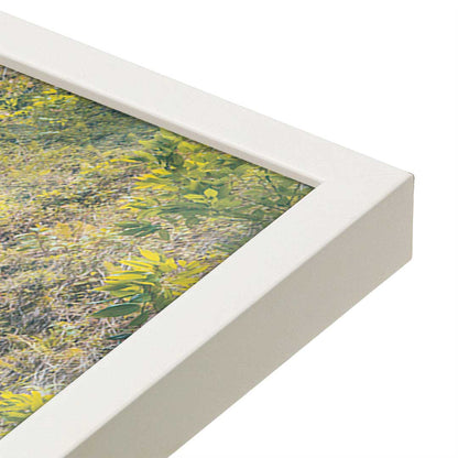 [Color:Opaque White], Picture of art in a Opaque White frame at an angle
