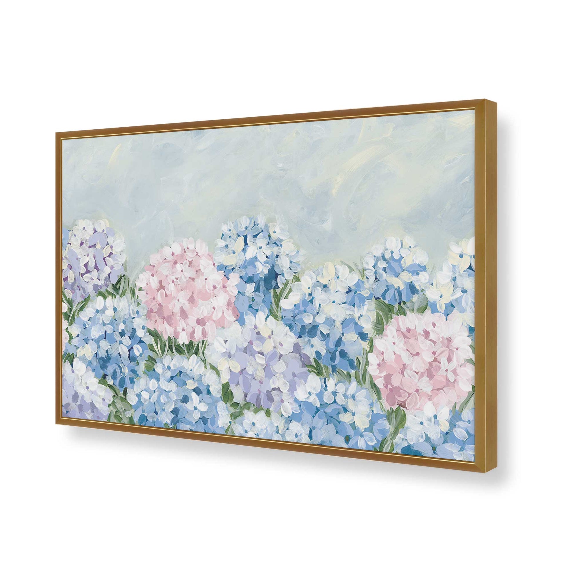 [Color:Polished Gold], Picture of art in a Polished Gold frame of the corner