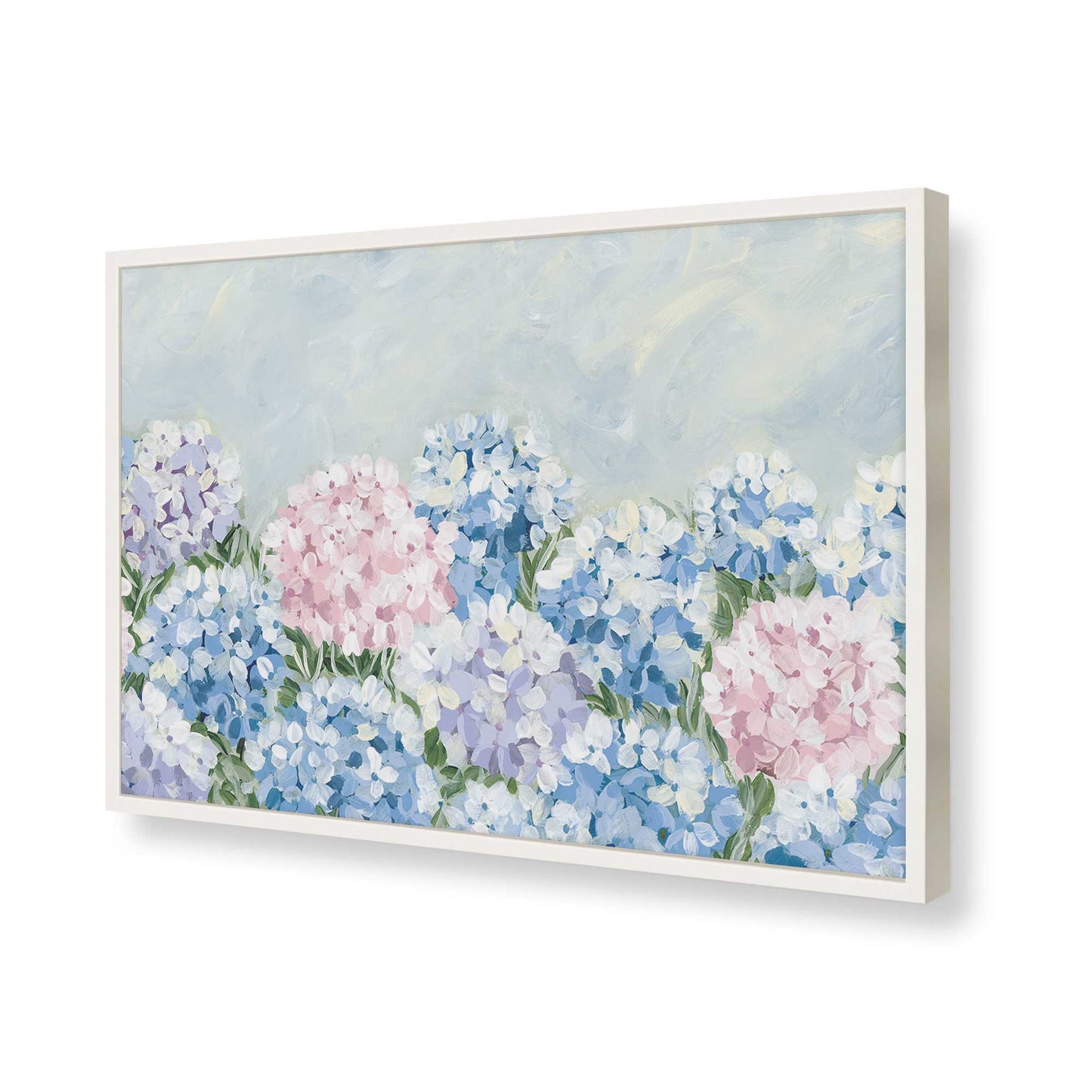 [Color:Opaque White], Picture of art in a Opaque White frame of the corner