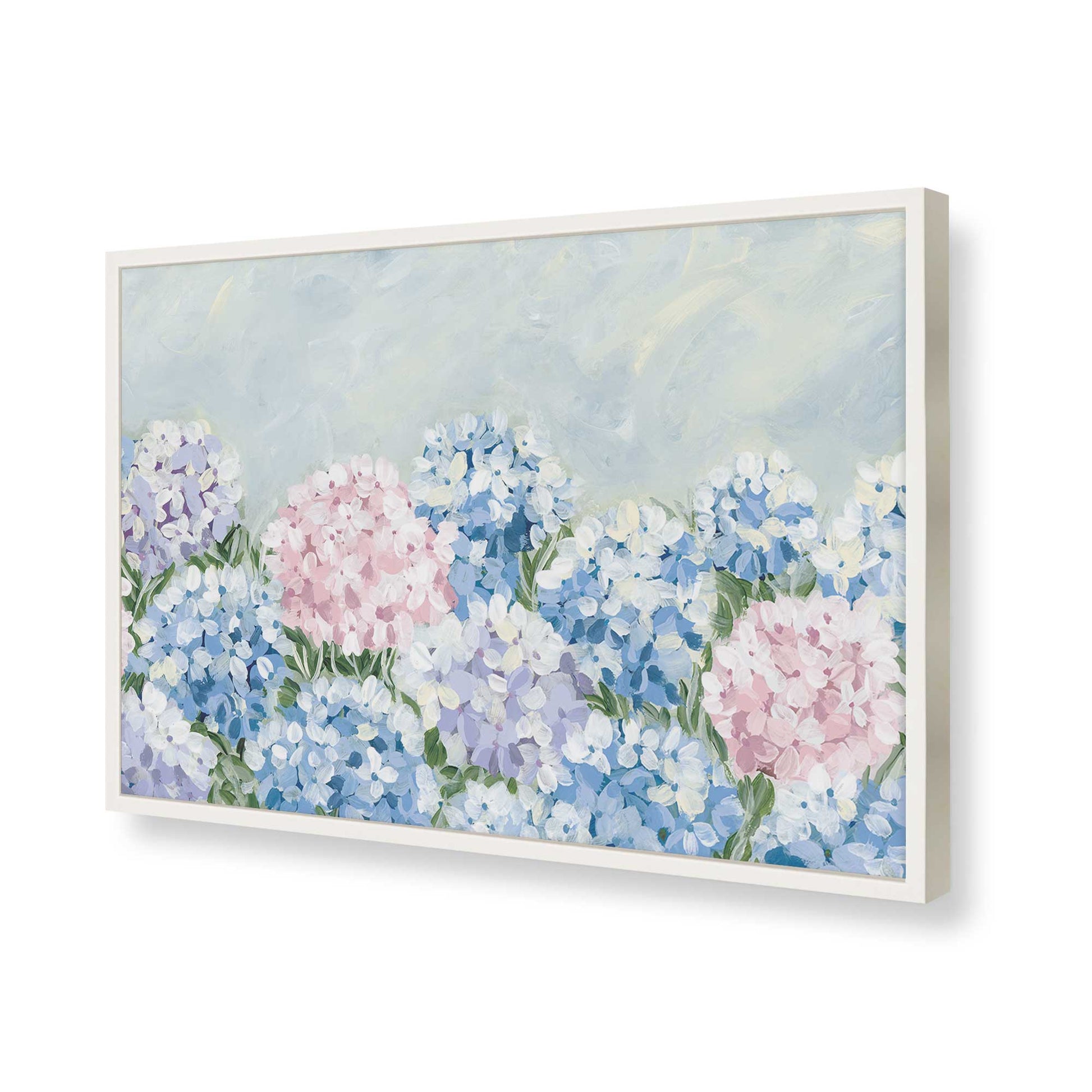[Color:Opaque White], Picture of art in a Opaque White frame of the corner