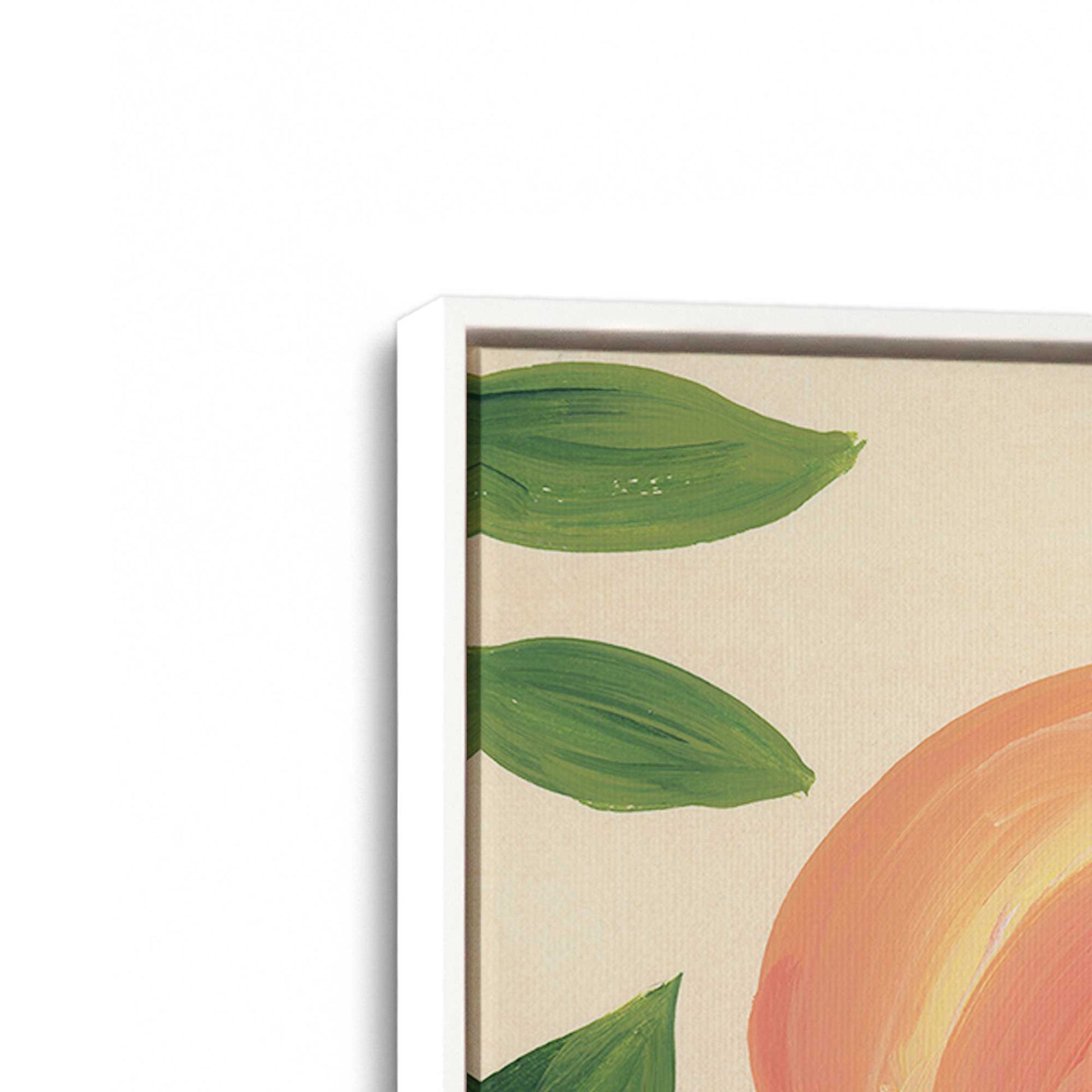 [Color:Opaque White], Picture of art in a White frame at an angle