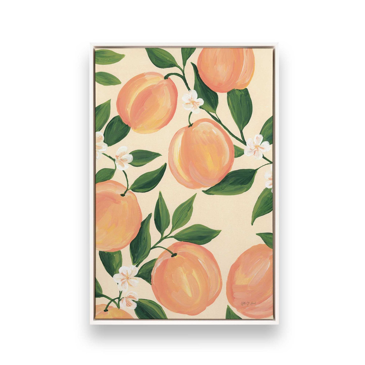 [Color:Opaque White], Picture of art in a White frame