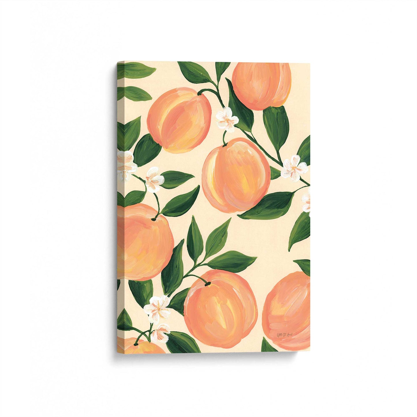 [Color:Stretched Canvas], Picture of art at an angle