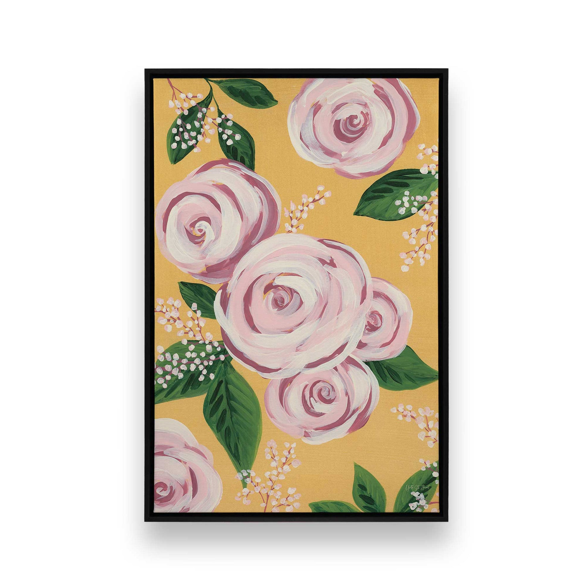 [Color:Satin Black], Picture of art in a Satin Black frame