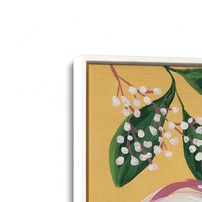 [Color:Opaque White], Picture of art in a White frame at an angle