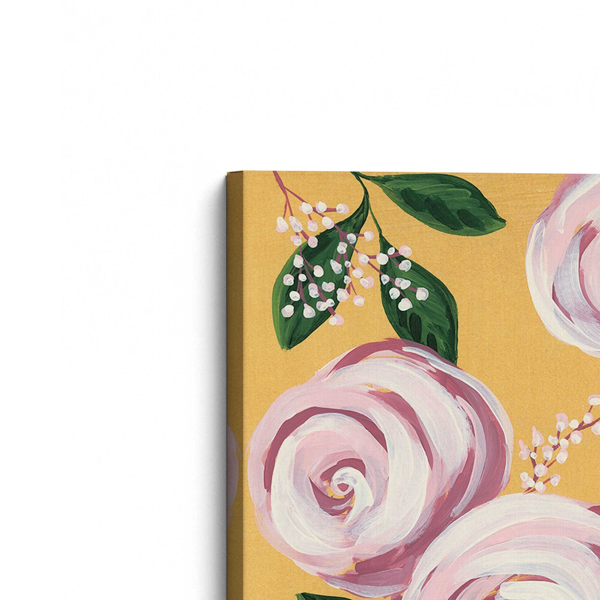 [Color:Stretched Canvas], Picture of the corner of the art