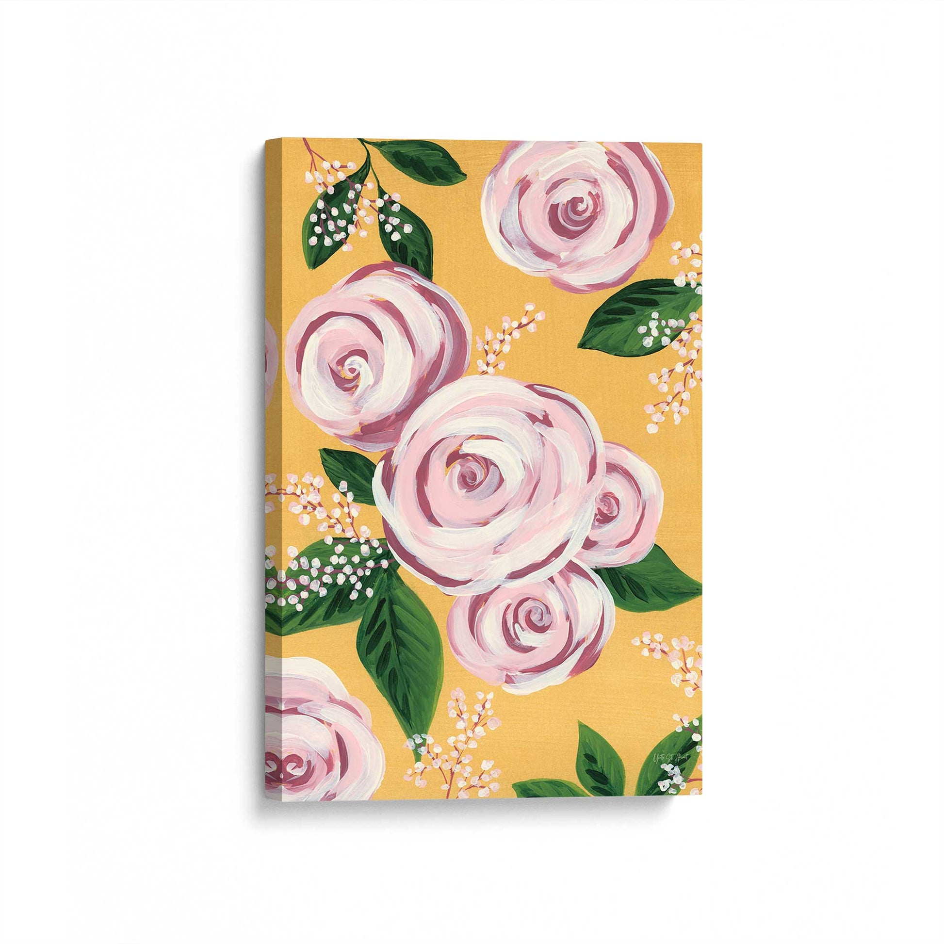 [Color:Stretched Canvas], Picture of art at an angle