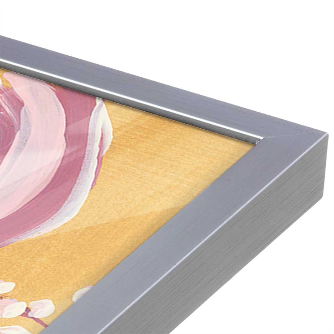 [Color:Polished Chrome], Picture of art in a Polished Chrome frame at an angle