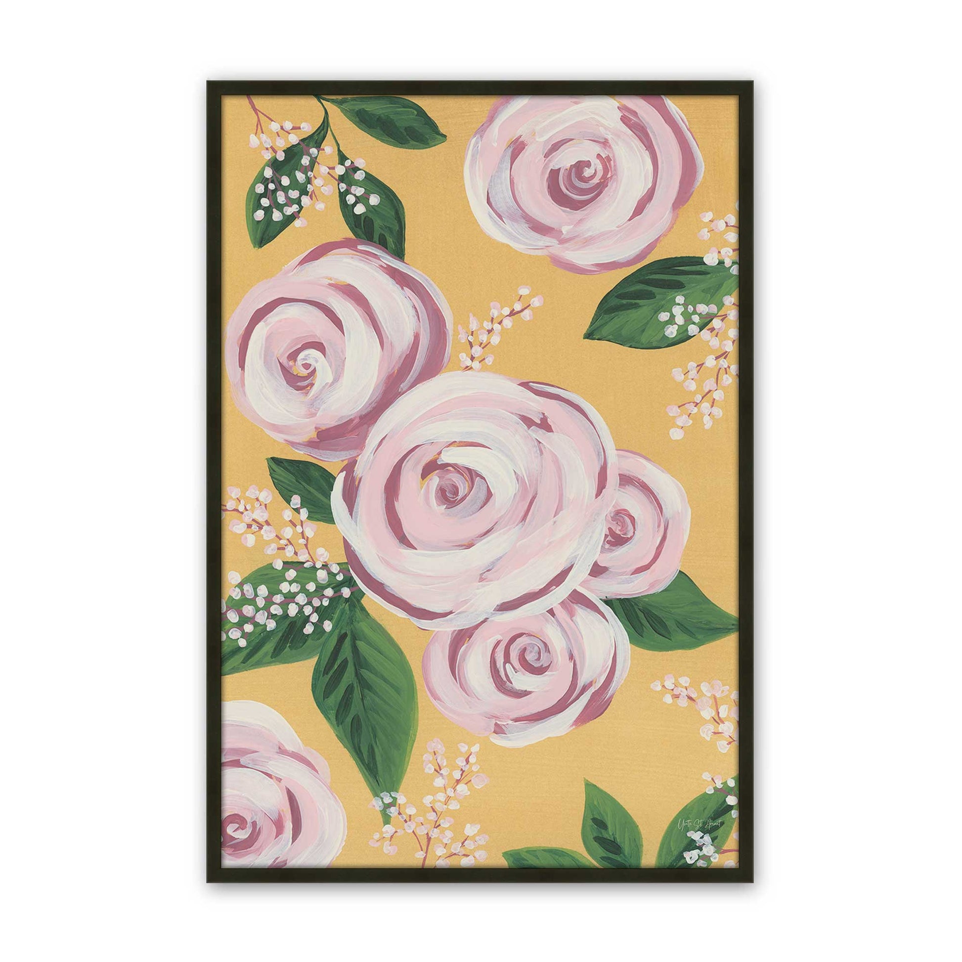 [Color:Satin Black], Picture of art in a Satin Black frame