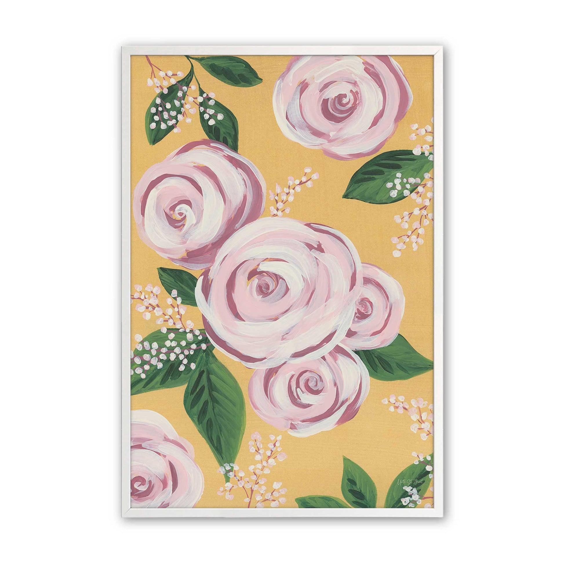 [Color:Opaque White], Picture of art in a Opaque White frame