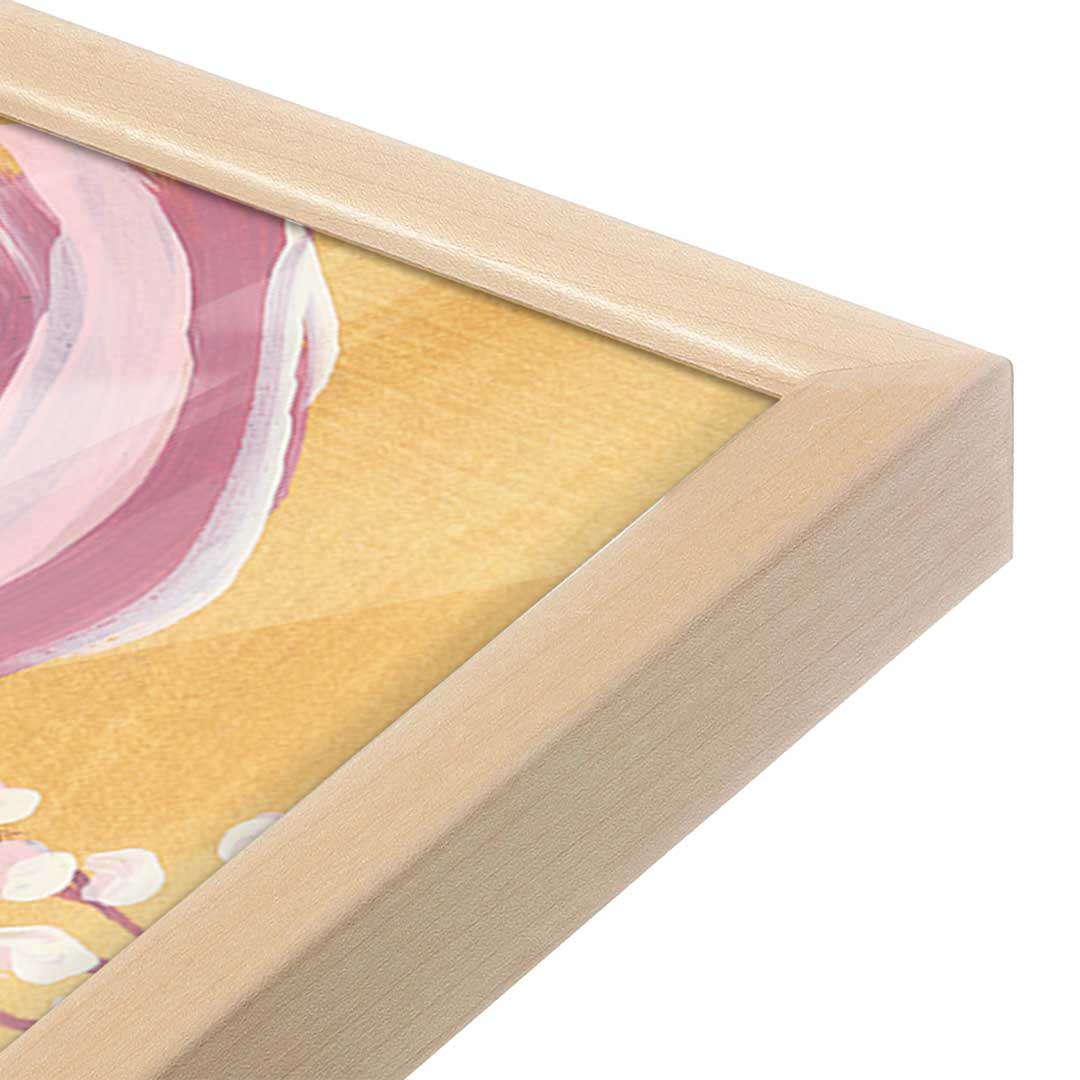 [Color:Raw Maple], Picture of art in a Raw Maple frame at an angle