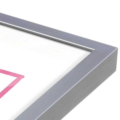 [Color:Polished Chrome], Picture of art in a Polished Chrome frame at an angle