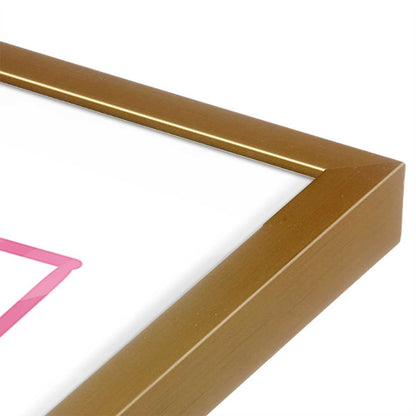 [Color:Polished Gold], Picture of art in a Polished Gold frame at an angle