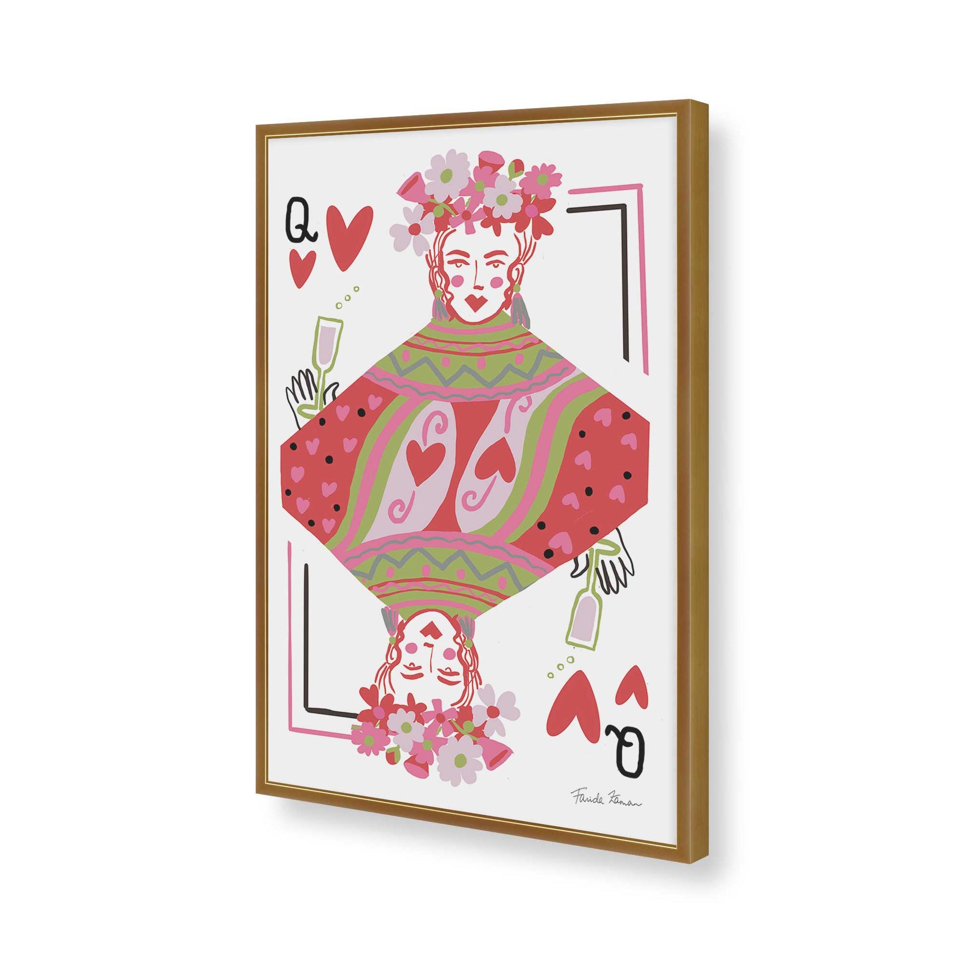 [Color:Polished Gold], Picture of art in a Polished Gold frame of the corner