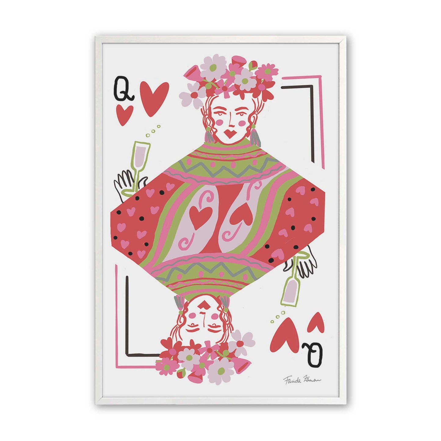 [Color:Opaque White], Picture of art in a Opaque White frame