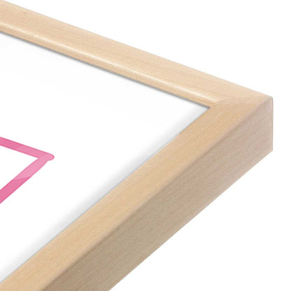 [Color:Raw Maple], Picture of art in a Raw Maple frame at an angle