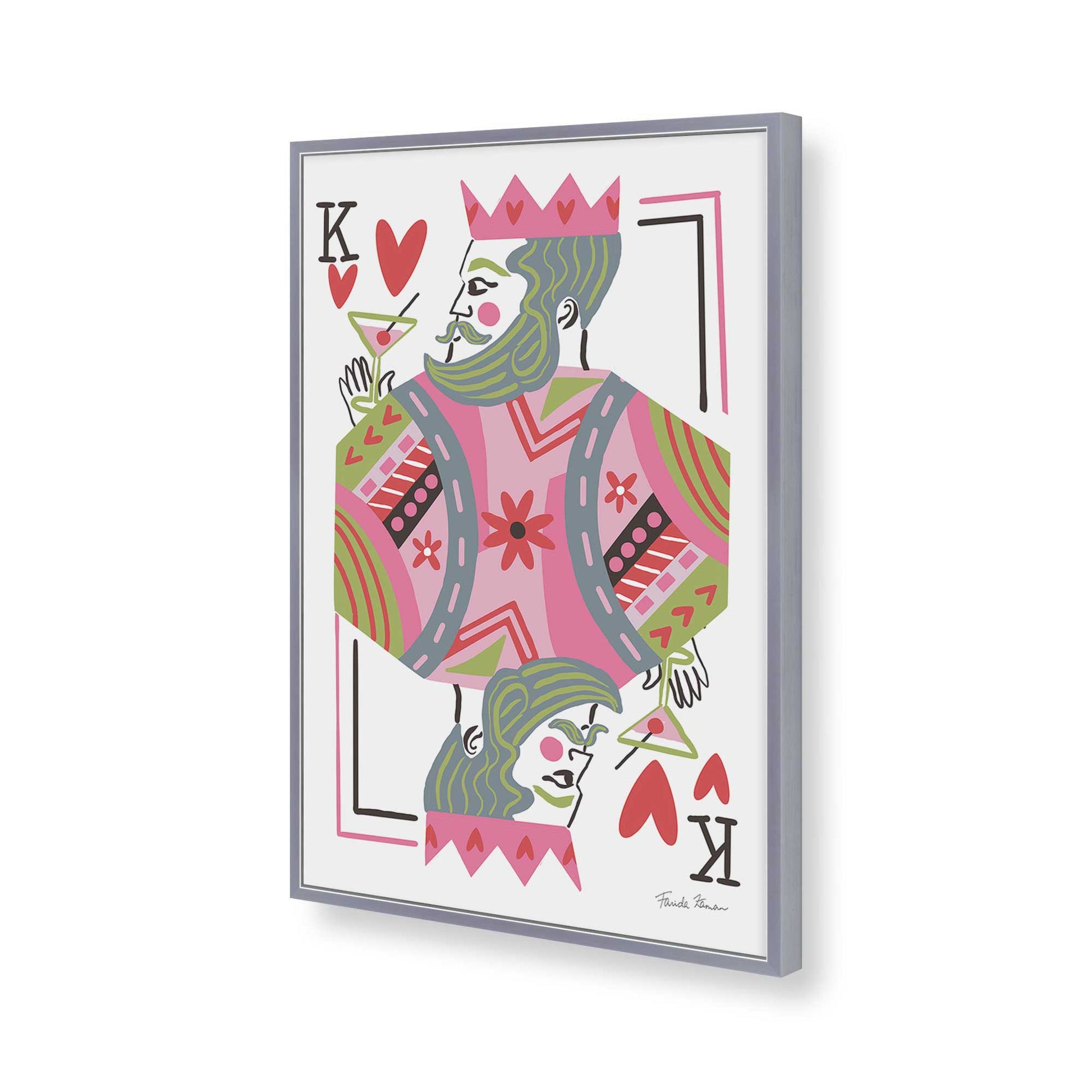 [Color:Polished Chrome], Picture of art in a Polished Chrome frame of the corner