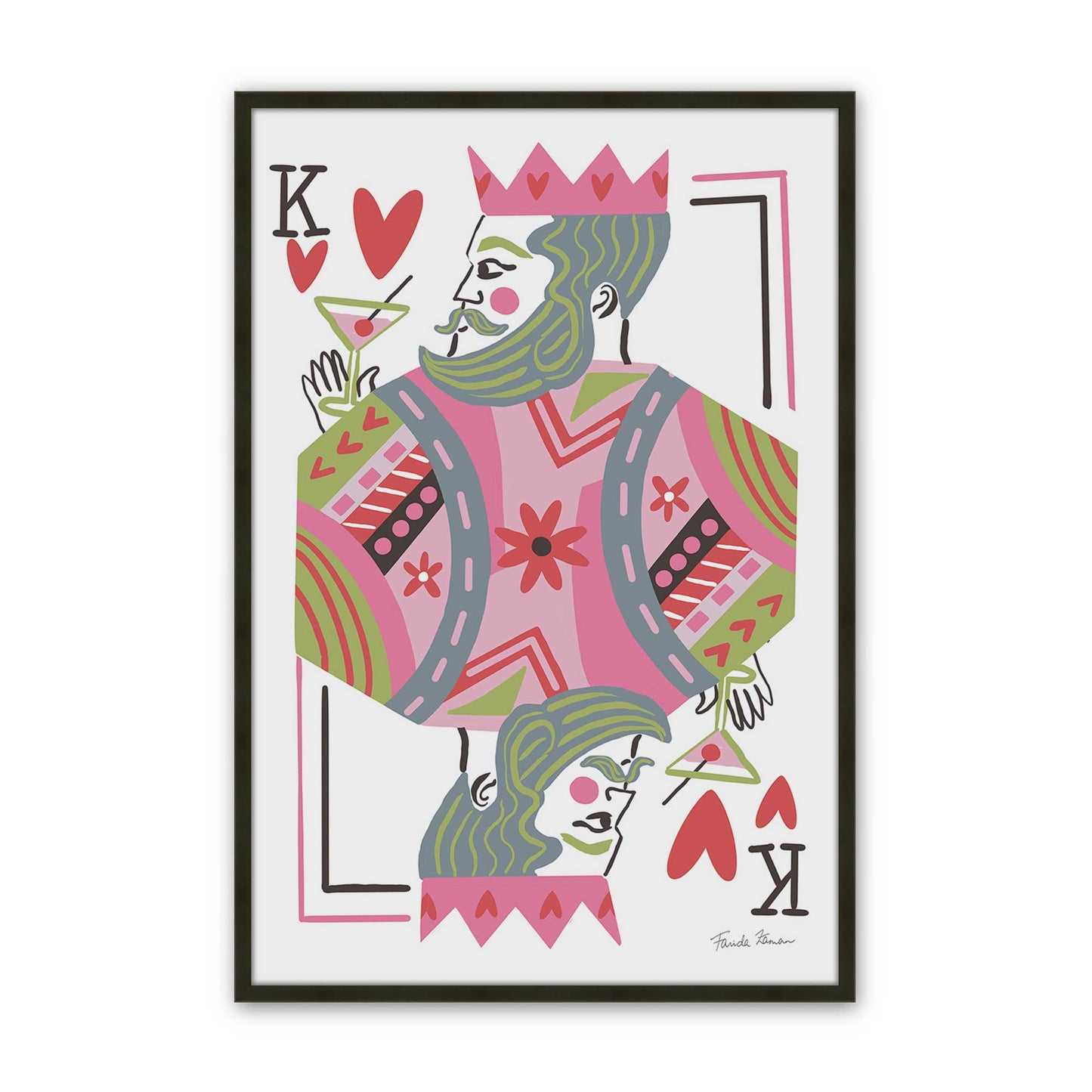 [Color:Satin Black], Picture of art in a Satin Black frame