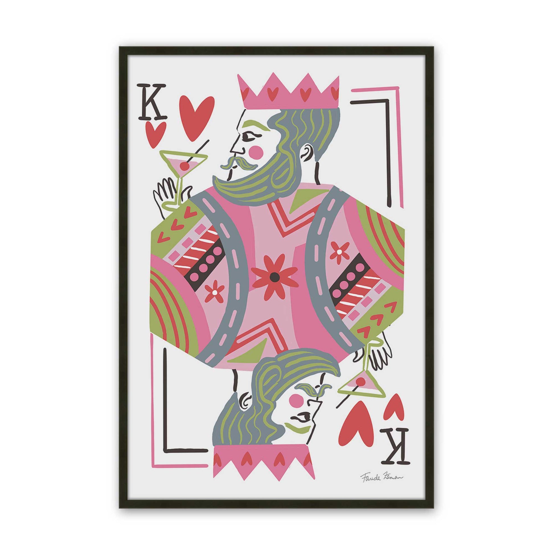 [Color:Satin Black], Picture of art in a Satin Black frame