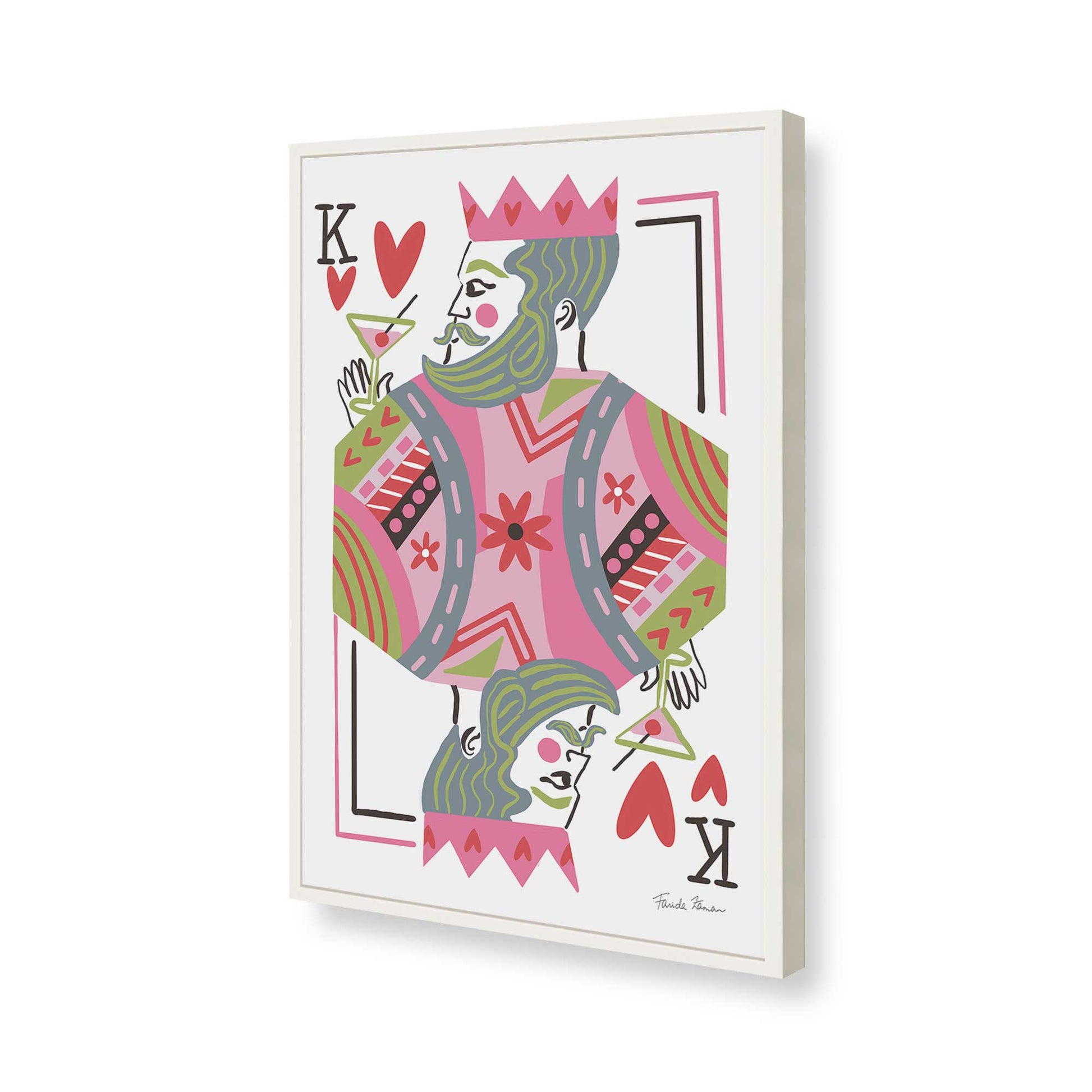 [Color:Opaque White], Picture of art in a Opaque White frame of the corner