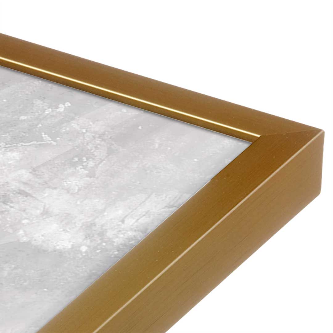 [Color:Polished Gold], Picture of art in a Polished Gold frame at an angle