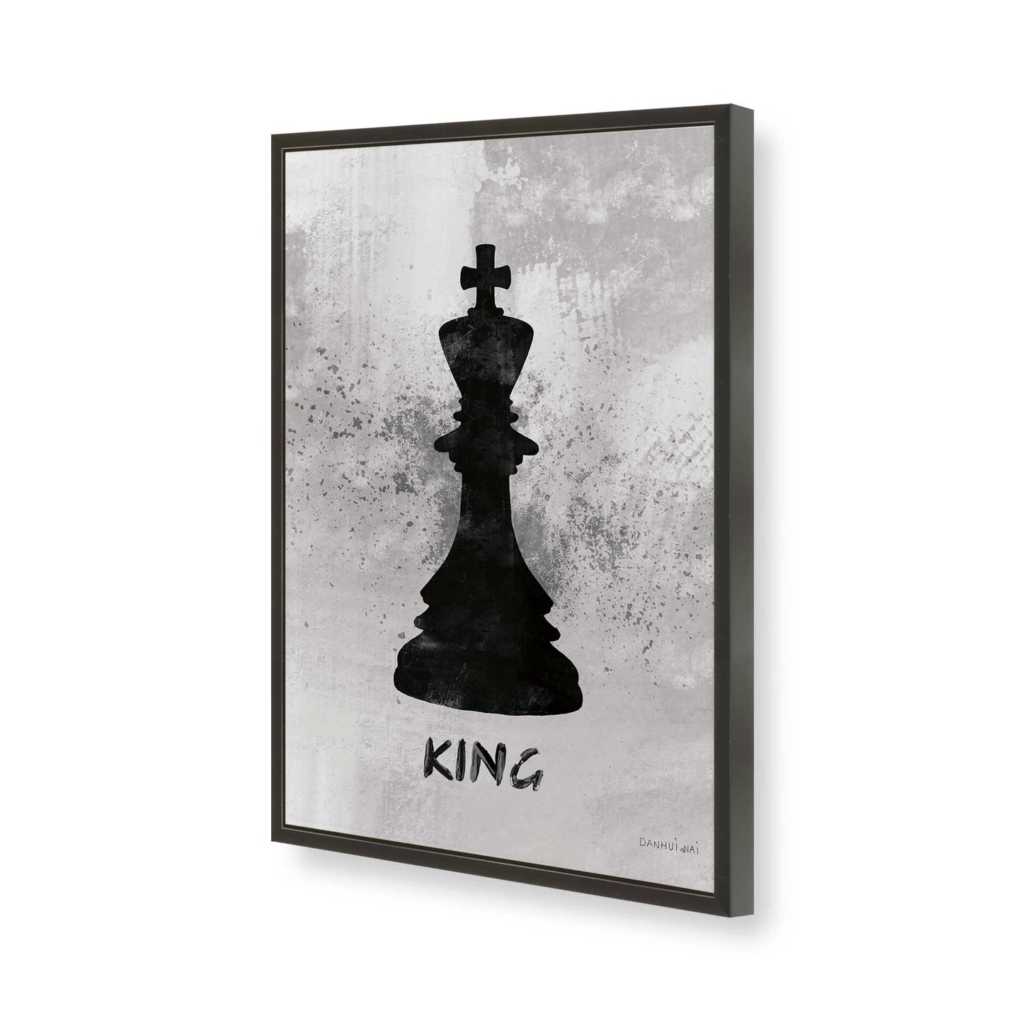 [Color:Satin Black], Picture of art in a Satin Black frame of the corner