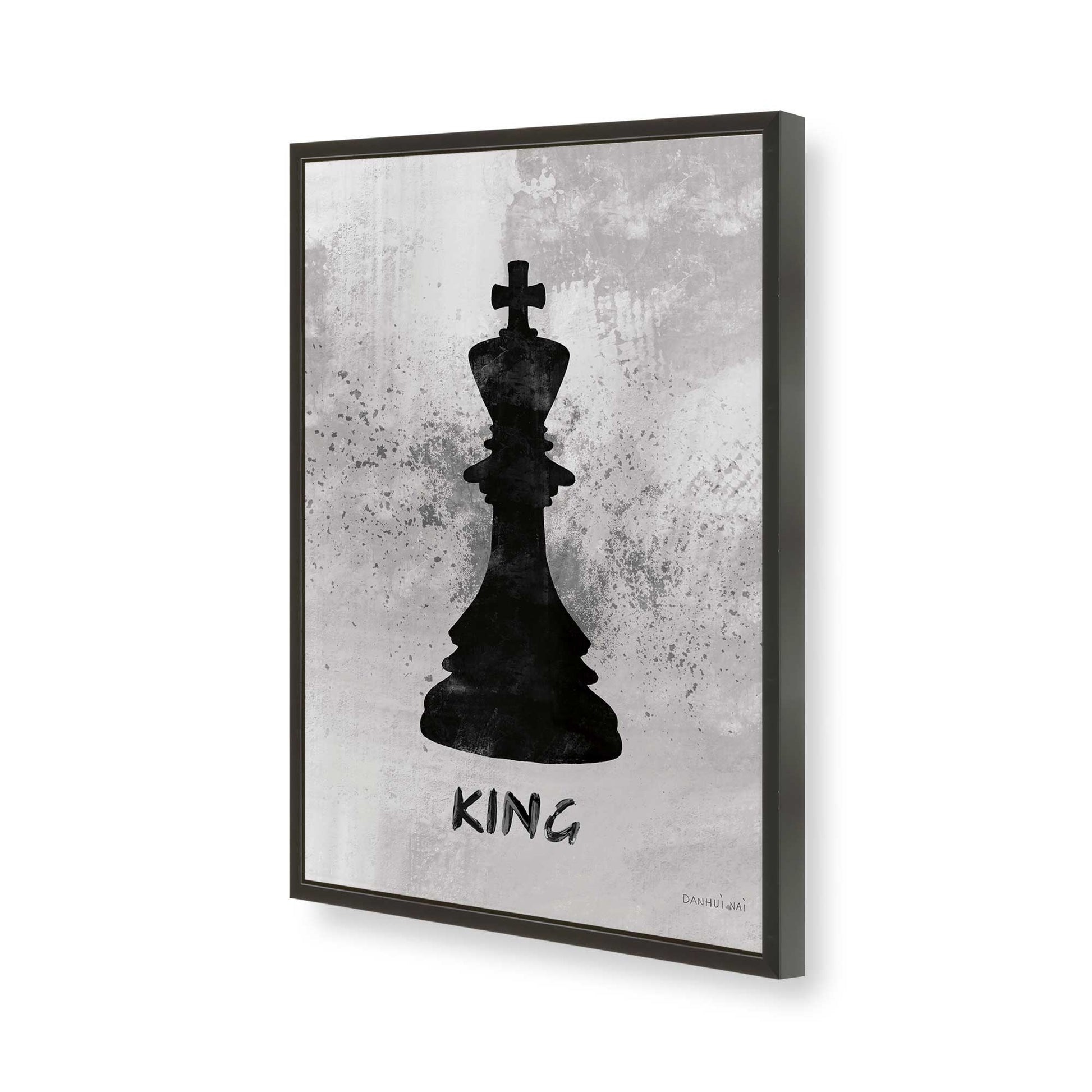 [Color:Satin Black], Picture of art in a Satin Black frame of the corner
