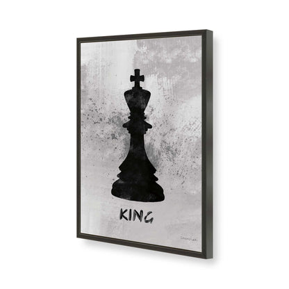 [Color:Satin Black], Picture of art in a Satin Black frame of the corner