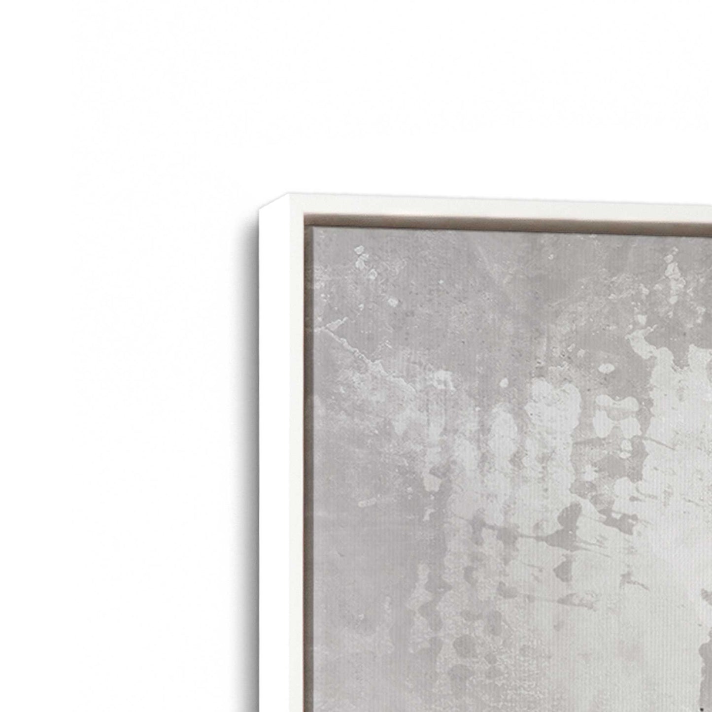 [Color:Opaque White], Picture of art in a White frame at an angle