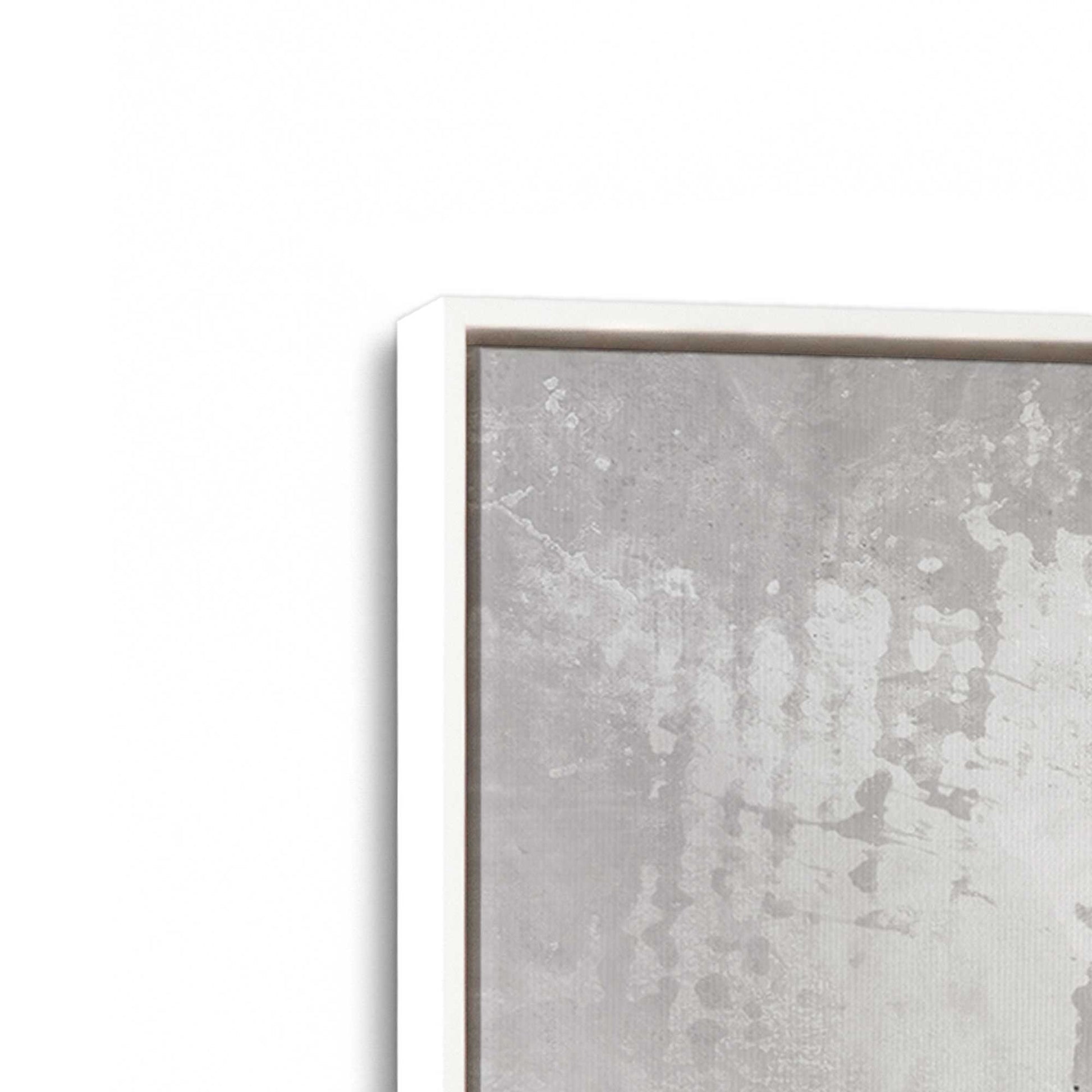 [Color:Opaque White], Picture of art in a White frame at an angle