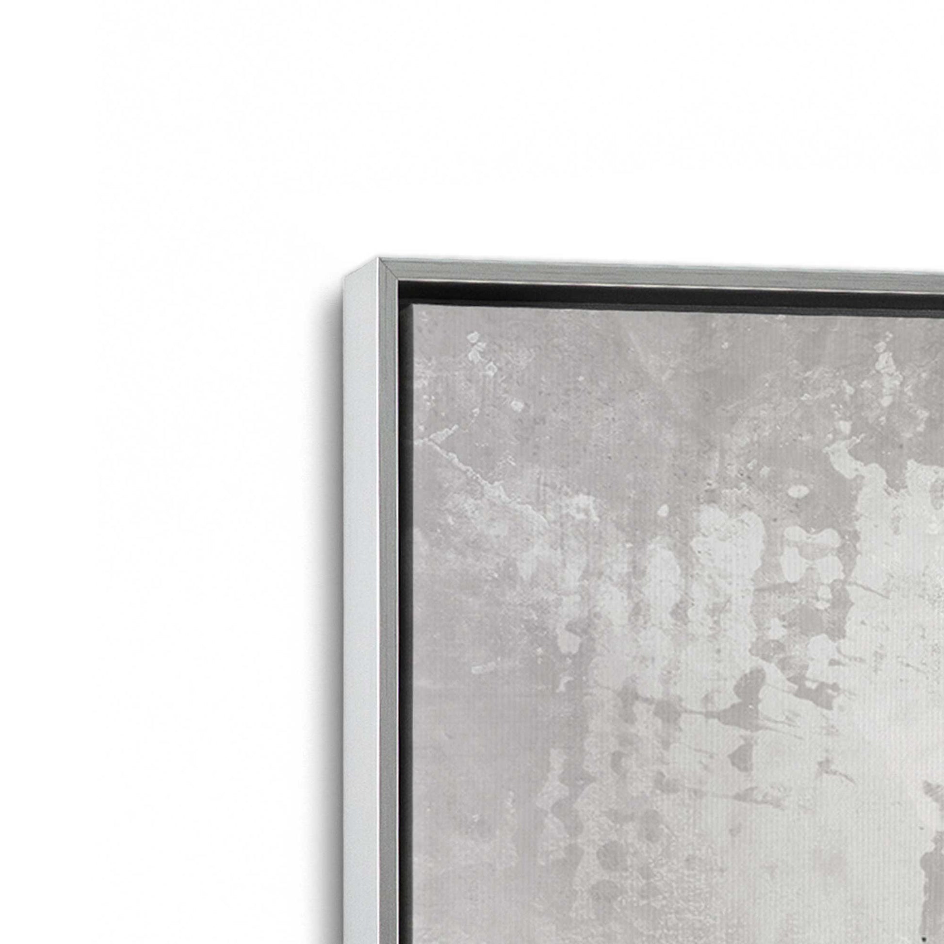 [Color:Polished Chrome], Picture of art in a Polished Chrome frame at an angle