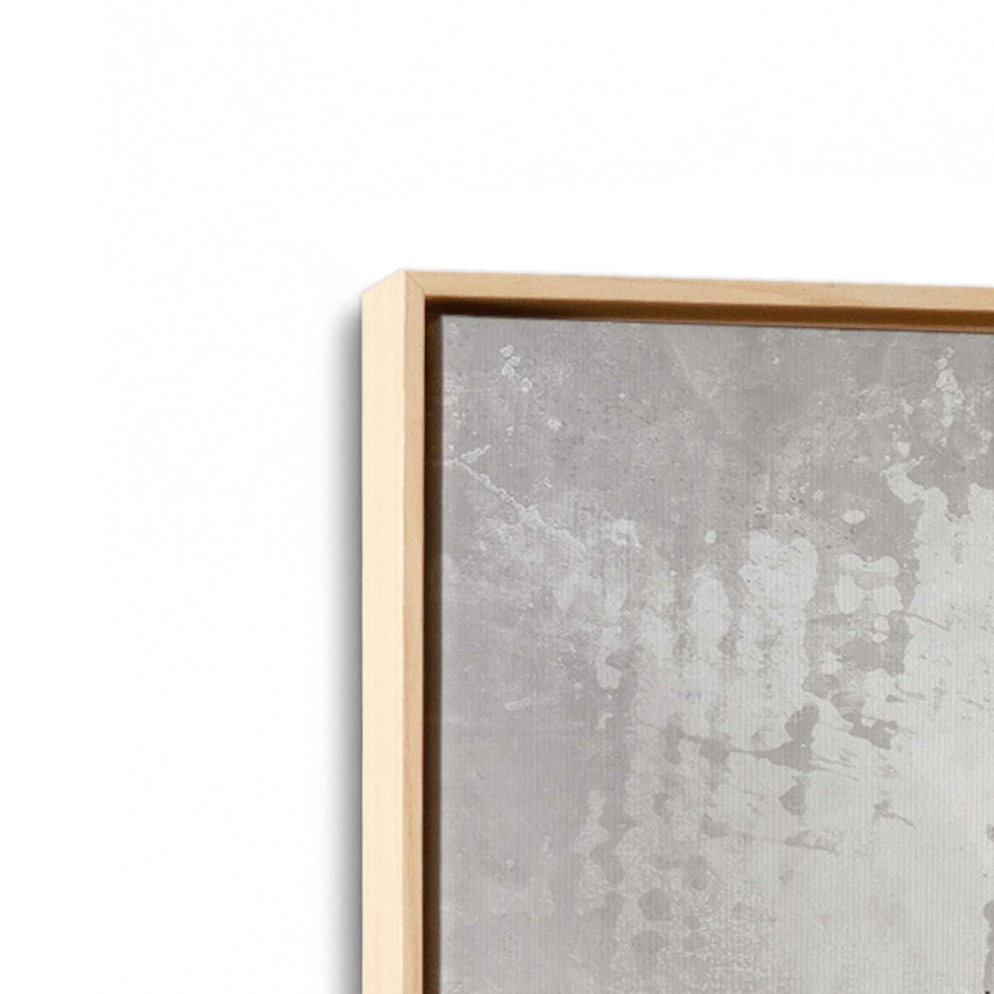 [Color:American Maple], Picture of art in a American Maple frame at an angle