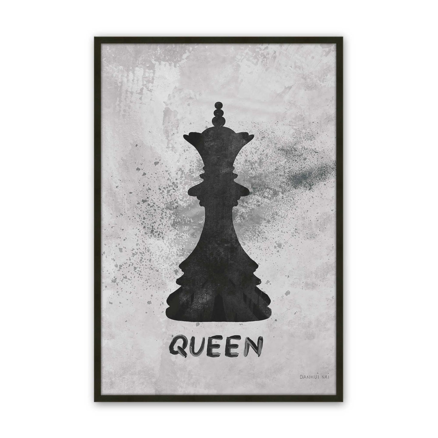 [Color:Satin Black], Picture of art in a Satin Black frame