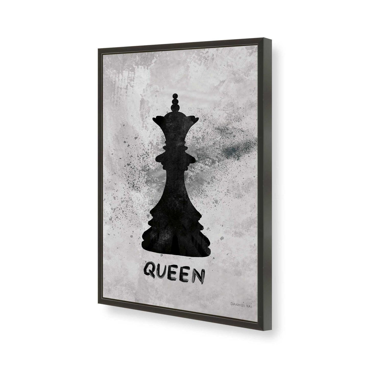 [Color:Satin Black], Picture of art in a Satin Black frame of the corner