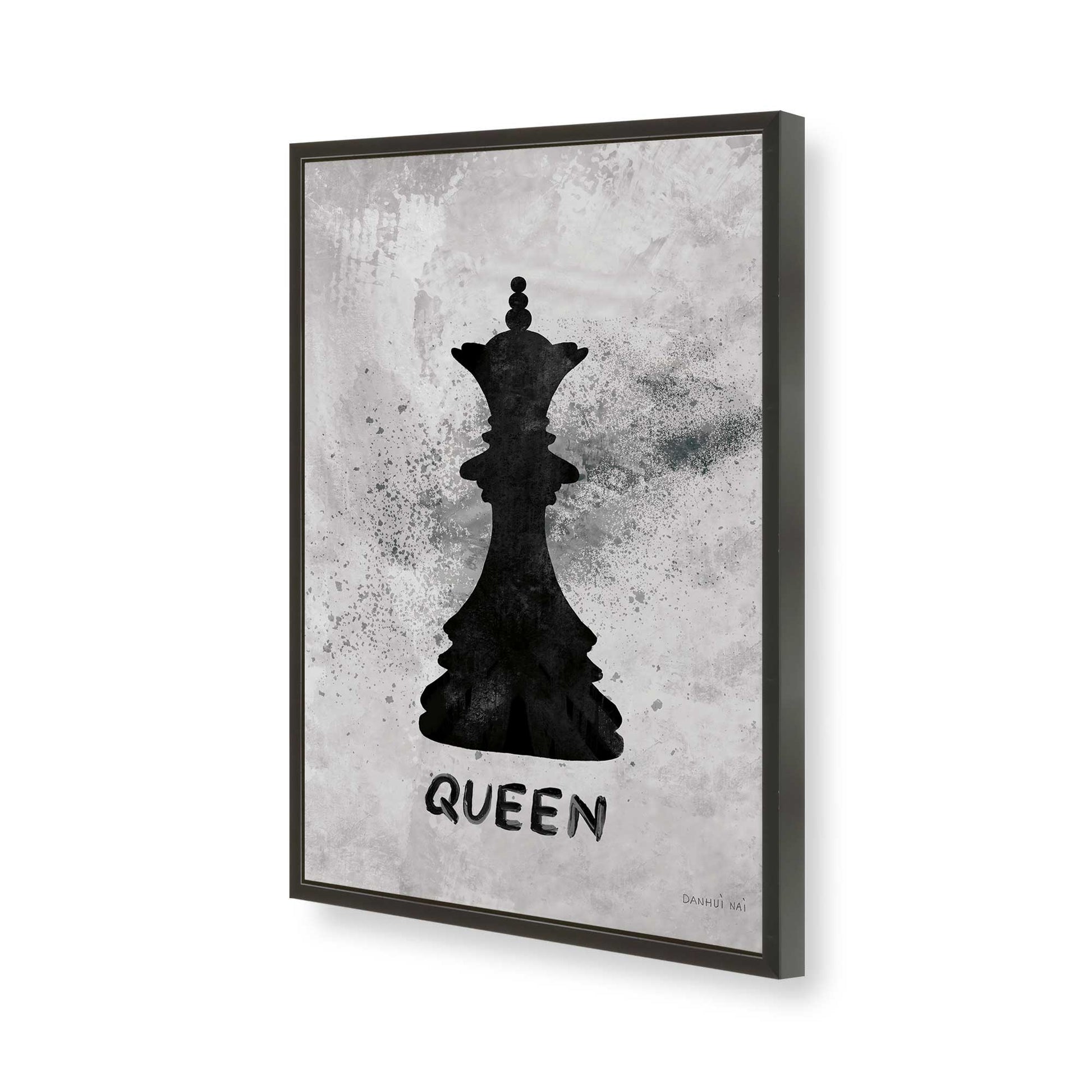 [Color:Satin Black], Picture of art in a Satin Black frame of the corner