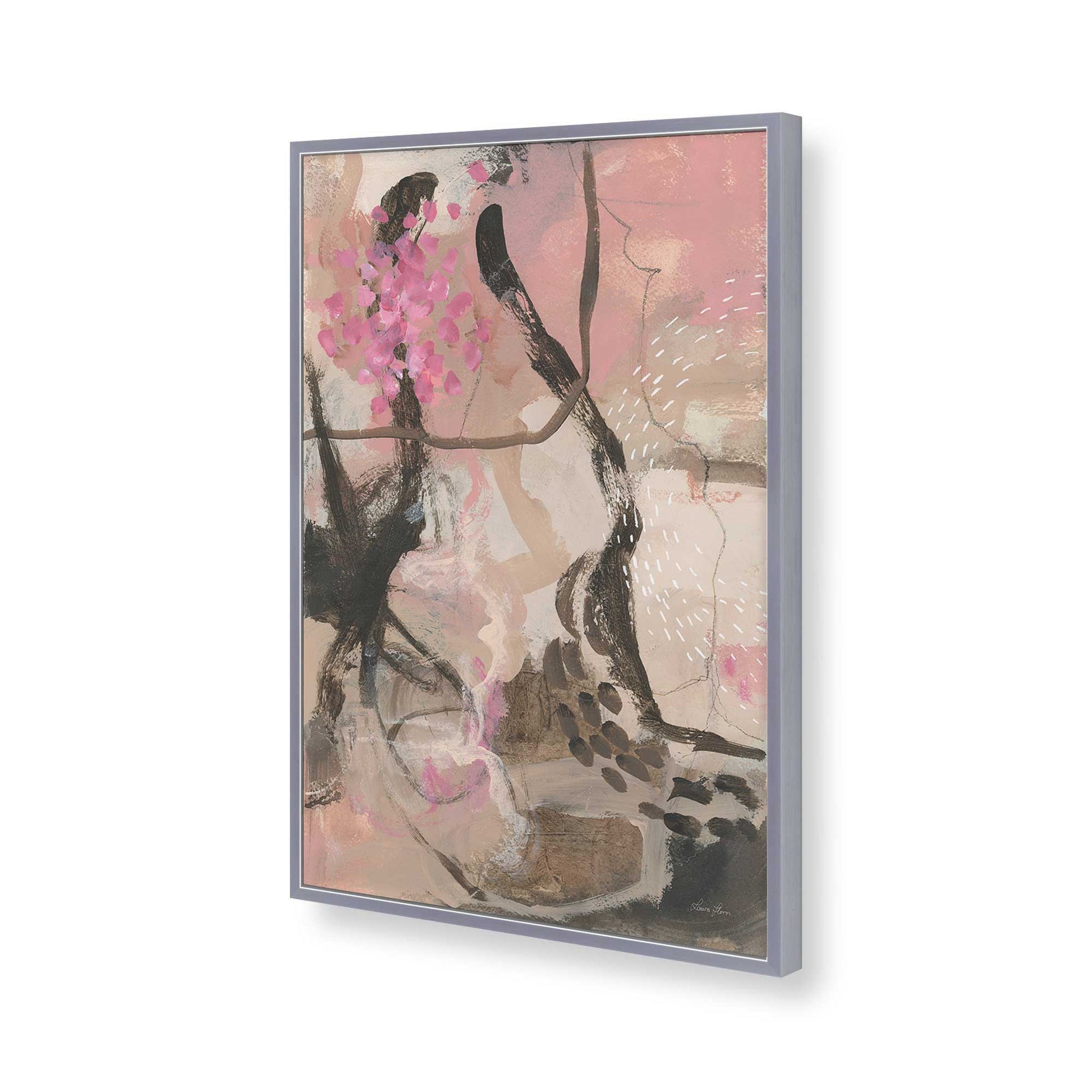 [Color:Polished Chrome], Picture of art in a Polished Chrome frame of the corner