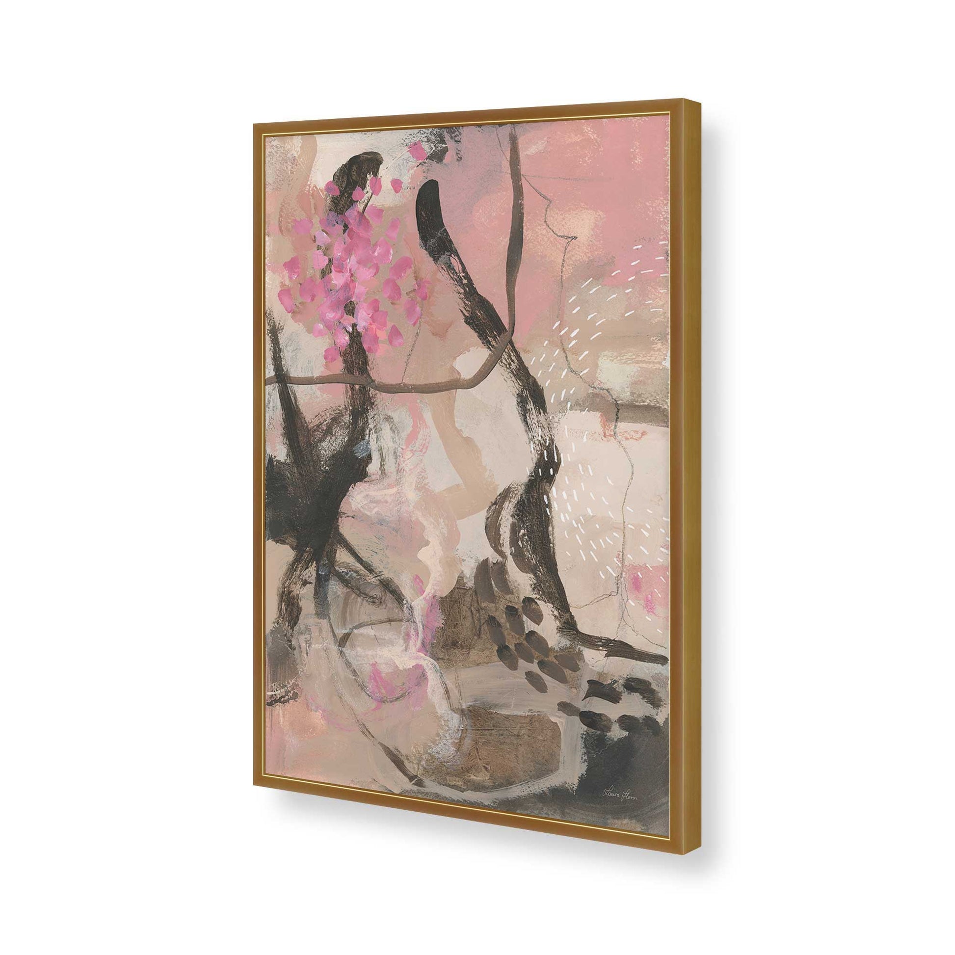[Color:Polished Gold], Picture of art in a Polished Gold frame of the corner