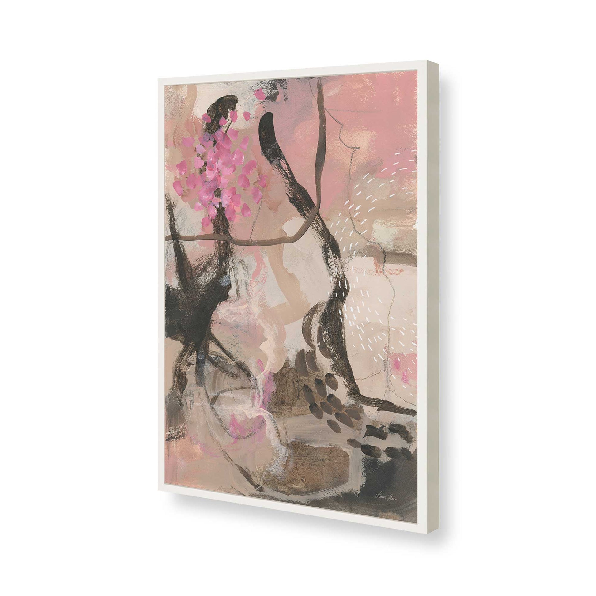[Color:Opaque White], Picture of art in a Opaque White frame of the corner