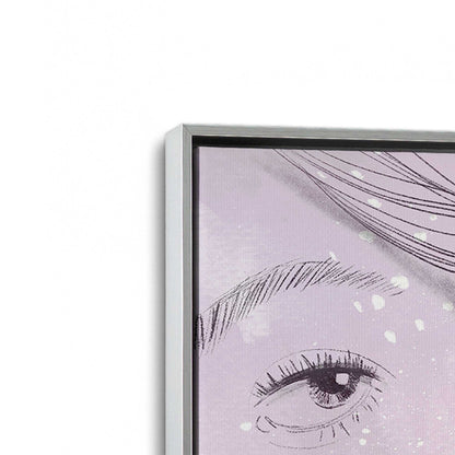 [Color:Polished Chrome], Picture of art in a Polished Chrome frame at an angle