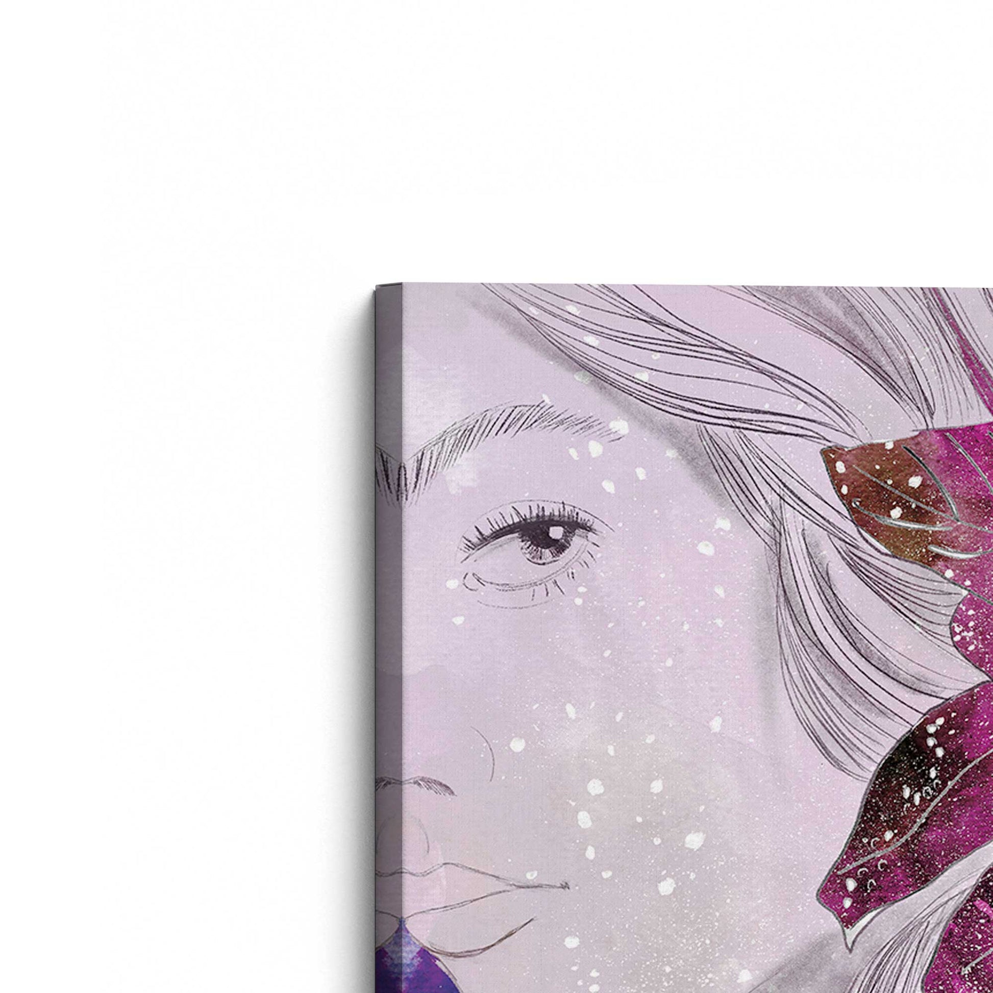 [Color:Stretched Canvas], Picture of the corner of the art